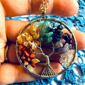 7 Chakra Tree of Life Necklace